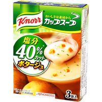 味の素 クノール カップスープ ポタージュ塩分40%C 3袋 x10 2815199 1セット(10個)（直送品）