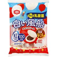 亀田製菓 白い風船チョコクリーム 18枚×12 5512730 1ケース（12入）（直送品）
