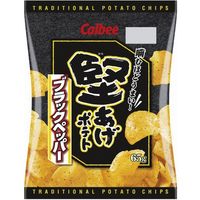 カルビー 堅あげポテト ブラックペッパー 65g×12 5628896 1ケース（12入）（直送品）