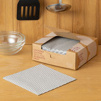 （限定）カウンタークロス ハーフサイズ 約30×30cm 使い切り キッチンダスター グレー 1箱（30枚入） オリジナル