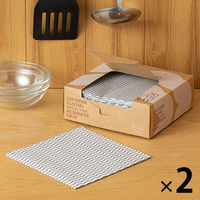 （限定）カウンタークロス ハーフサイズ 約30×30cm 使い切り キッチンダスター グレー 1セット（1箱（30枚入）×2） オリジナル