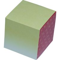ヤマニパッケージ キューブBOX 和衣 黄赤 19-115YR 1ケース（200：結束なし）（直送品）