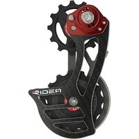 RIDEA Rear Derailleur Cage カーボン（ロゴ：ブラック）