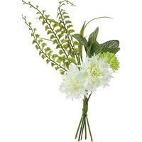 横浜ディスプレイミュージアム 造花ブーケ スカビオサミックスブーケ 12束入リ FB-2472 ホワイト（直送品）