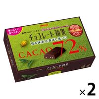 【春夏販売停止期間】明治 チョコレート効果カカオ72％ 旨み抹茶＆香ばし米パフ 2箱