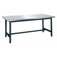 サカエ 軽量作業台(SELタイプ/均等耐荷重300kg/ステンレスカブセ天板/H740mm/固定式) SELー1275HCSU4D 1個（直送品）