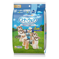 マナーウェア 男の子用 Mサイズ 4種のデザインパック 4枚 国産 1袋 ペット用 ユニ・チャーム