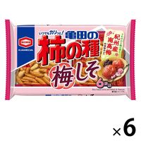 亀田製菓 亀田の柿の種梅しそ6袋詰 1セット（6袋） - アスクル