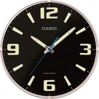 CASIO（カシオ計算機） ウェーブセプター 電波 アナログ 掛け時計 ブラック IQ-1009J-1JF 1個（取寄品）