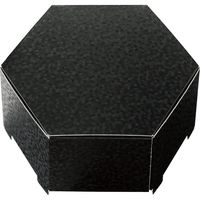 ヘッズ きらび六角BOX-M/ブラック KRB-HGM 1セット（30枚：10枚×3パック）（直送品）