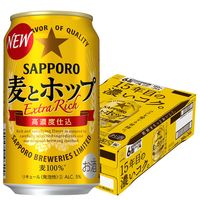 サッポロビール 新ジャンル　麦とホップ 350ml 1箱（24缶入）