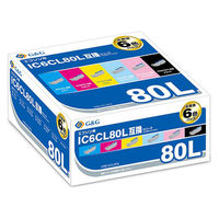 エプソン用 G&G 互換インク HBE-6CL80L 6色パック（増量） （IC6CL80L互換） IC80シリーズ（わけあり品）