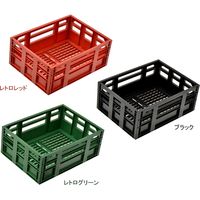 オージーケー技研 コンテナバスケット レトログリーン SPB-001（直送品）