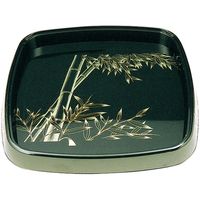 ニシキ うるし角鉢（25）本体 竹 2155254000 80枚（10×8）（直送品）