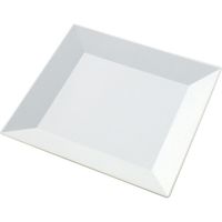 ニシキ 角皿（20）本体 白磁 2131200300 240枚（20×12）（直送品）