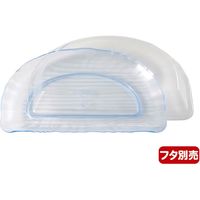 ニシキ 半月（23）本体 透明ブルー 2195230150 300枚（10×30）（直送品）