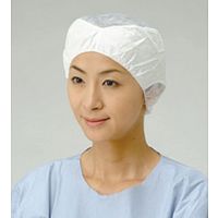 メディテックジャパン 帯電キャップ つば無 LL ホワイト 00405694 200枚（20×10）（直送品）