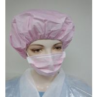 メディテックジャパン 帯電帽 丸型 ピンク 00635650 1000枚（50×20）（直送品）