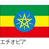 【世界の国旗】服部 応援・装飾用旗 エチオピア 135×90cm ポンジ 1枚（直送品）
