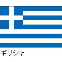 【世界の国旗】服部 応援・装飾用旗 ギリシャ 105×70cm ポンジ 1枚（直送品）