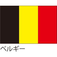【世界の国旗】服部 応援・装飾用旗 ベルギー 135×90cm ポンジ 1枚（直送品）