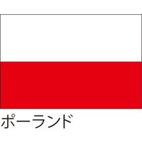 【世界の国旗】服部 応援・装飾用旗 ポーランド 135×90cm ポンジ 1枚（直送品）