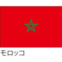【世界の国旗】服部 応援・装飾用旗 モロッコ 135×90cm ポンジ 1枚（直送品）