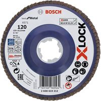 BOSCH X-LOCK研磨ディスク125G120 2608619212 10個（直送品）