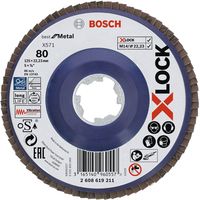 BOSCH X-LOCK研磨ディスク125G80 2608619211 10個（直送品）
