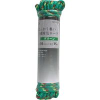 【並行輸入品】三友産業 不織布ロープ 10mm×15m 緑 HR-2912-10P 1セット（10本）（直送品）