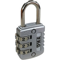 吉野金物 YKC ダイヤル錠26mm 3段 シルバー #120 49210104 1個