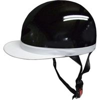 石野商会 半キャップヘルメット ブラック FS605B-BK（取寄品）