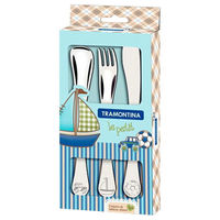 TRAMONTINA 66973/000 ル・プティ お子様カトラリー3P 男の子 オールステンレス 27204 1セット（12個入）（直送品）