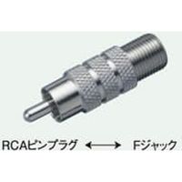 コロナ電業 変換コネクター（RCAピンプラグ⇔Fジャック） H5（直送品）