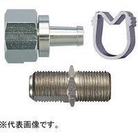 日本アンテナ F型接栓 アルミリング付 4C用2個・中継接栓セット F4コネクタセットSP*（直送品） - アスクル