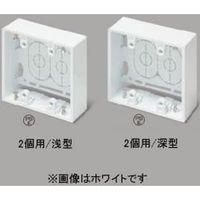 ニュー・エフモール用露出ボックス2個用浅型 ホワイト SFBA22 マサル 