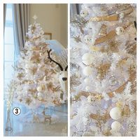 ストア・エキスプレス エレガントホワイトツリーセット H210×W120cm 8189-2100 1セット（直送品）