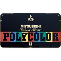 三菱鉛筆 ポリカラー色鉛筆7500 12色 K750012C 1個(12色各1本入)