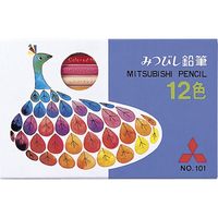 三菱鉛筆 色鉛筆101 12色 孔雀 K10112CK 1セット（2個（12色各1本入））（直送品）
