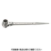 トップ工業 TOP 両口ラチェットレンチ(メッキ仕様) RM-17X21N-ST 1丁 168-0224（直送品）