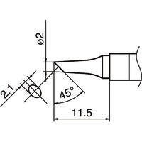 白光 こて先 2BC型 T36-BC2 1本 164-1325（直送品）