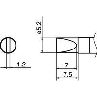 白光 こて先 5.2D型 T36-D52 1本 164-1327（直送品）