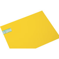 光 ポリスチレン板 黄 450×600×1.0mm PS4061-5 1枚 820-2054（直送品）