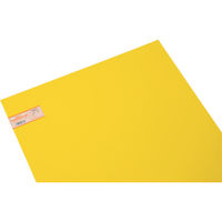 光 ポリスチレン板 黄 600×900×0.5mm PS9065-5 1枚 820-2071（直送品）