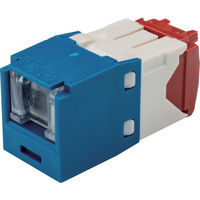 パンドウイットコーポレーション PANDUIT カテゴリ5E シャッター付モジュラージャック 青 CJH5E88TGBU 1個（直送品）