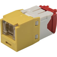 パンドウイットコーポレーション PANDUIT カテゴリ5E シャッター付モジュラージャック 黄 CJH5E88TGYL 1個（直送品）