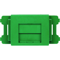 パンドウイットコーポレーション パンドウイット JISプレート用シャッター付きアダプタ 緑 (10個入) CMAOSSGR-X 1袋(10個)（直送品）