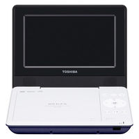 東芝 ポータブルDVDプレーヤー SD-P710SL ブルー DVD/CD/USB 7インチ リモコン付 AC・内蔵バッテリー