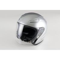 バイクパーツセンター エアロフォルムジェットヘルメット A221 シルバー サイズL 59～60未満 722101（直送品）