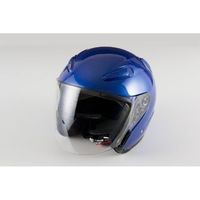 バイクパーツセンター エアロフォルムジェットヘルメット A221 ブルー サイズL 57～60未満 722104（直送品）